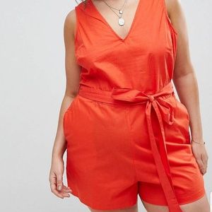 Curve Romper with Tie Waist